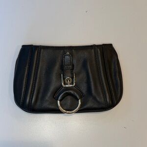 Dolce & Gabbana Black Leather Wristlet (Authentic)